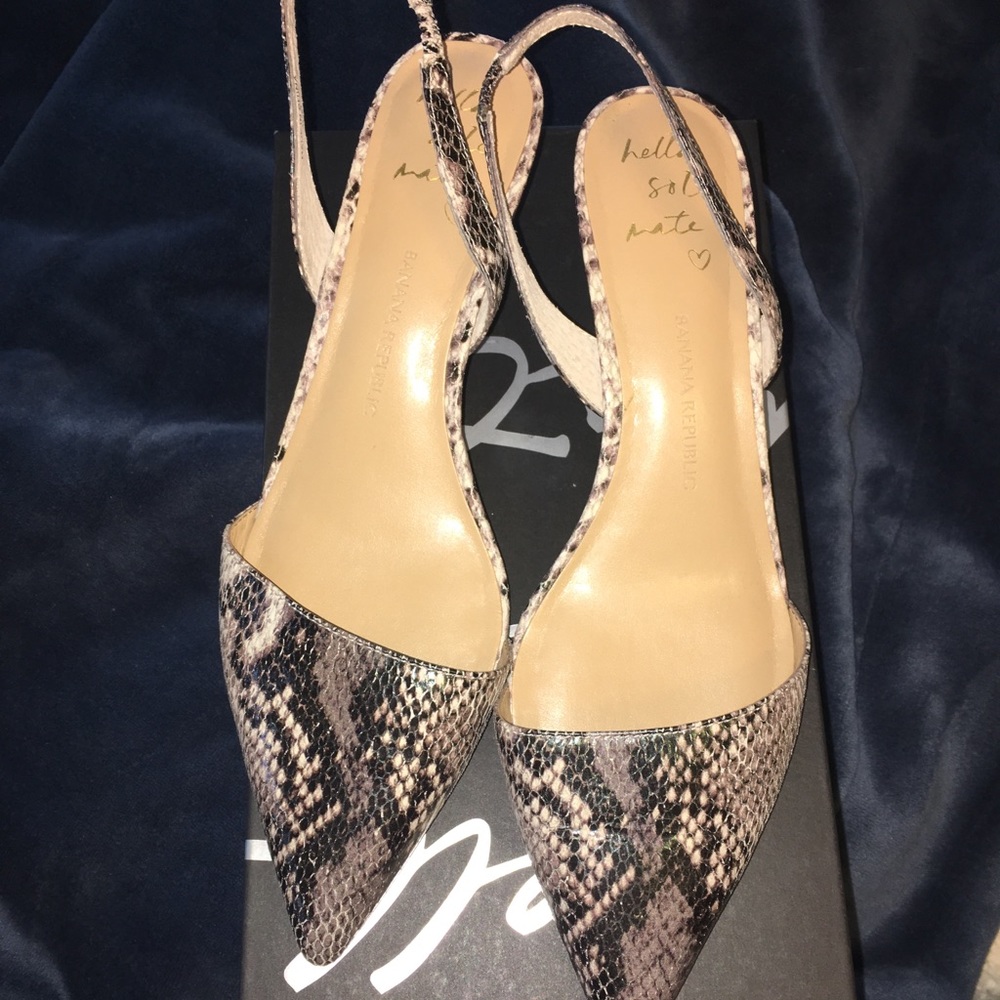 Banana Republic sling backs. Used.